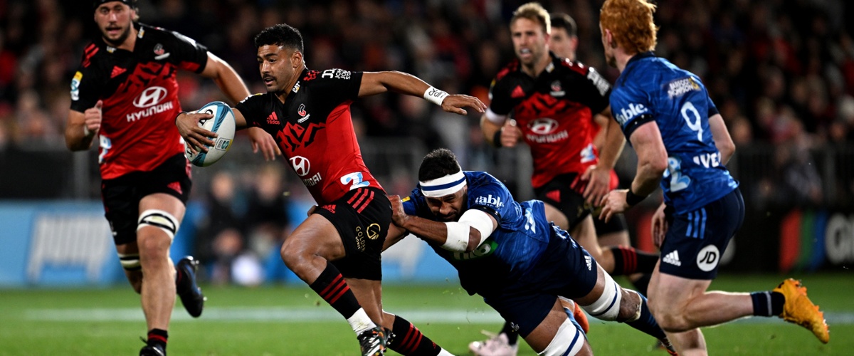 Crusaders edge Blues, move third on Super Rugby ladder